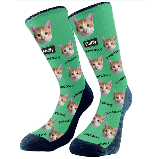 Custom Dog Face Socks - Personalized Photos Face Socks with Pet Dog Face  Picture Funny Athletic Socks for Men Women
